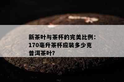 新茶叶与茶杯的完美比例：170毫升茶杯应装多少克普洱茶叶？