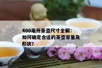 400毫升茶壶尺寸全解：如何确定合适的茶壶容量及形状？