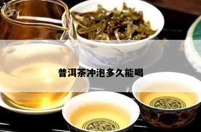 普洱茶冲泡多久能喝