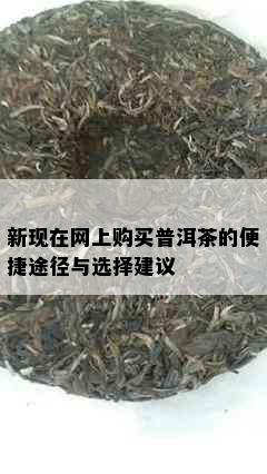 新现在网上购买普洱茶的便捷途径与选择建议