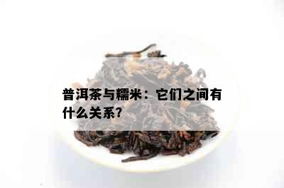 普洱茶与糯米：它们之间有什么关系？