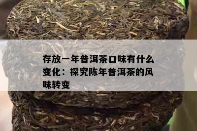 存放一年普洱茶口味有什么变化：探究陈年普洱茶的风味转变