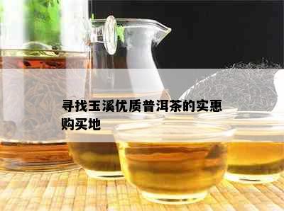 寻找玉溪优质普洱茶的实惠购买地