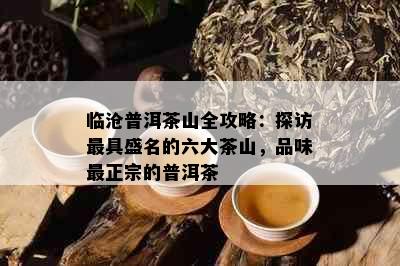 临沧普洱茶山全攻略：探访更具盛名的六大茶山，品味最正宗的普洱茶