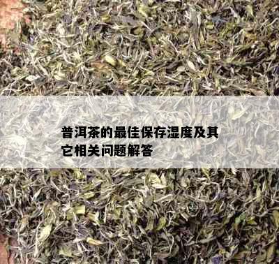 普洱茶的更佳保存湿度及其它相关问题解答