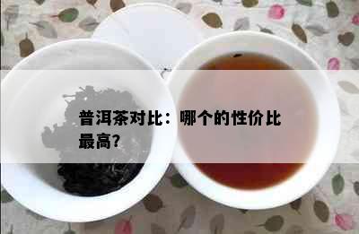 普洱茶对比：哪个的性价比更高？