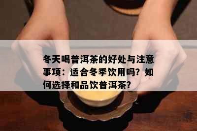 冬天喝普洱茶的好处与注意事项：适合冬季饮用吗？如何选择和品饮普洱茶？