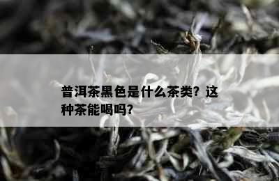 普洱茶黑色是什么茶类？这种茶能喝吗？