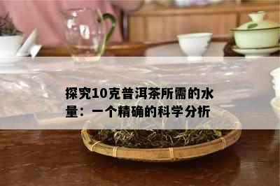 探究10克普洱茶所需的水量：一个精确的科学分析