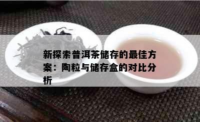 新探索普洱茶储存的更佳方案：陶粒与储存盒的对比分析