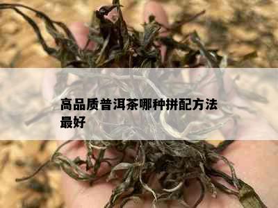 高品质普洱茶哪种拼配方法更好