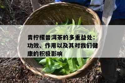 青柠檬普洱茶的多重益处：功效、作用以及其对我们健康的积极影响