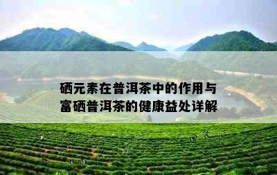 硒元素在普洱茶中的作用与富硒普洱茶的健康益处详解