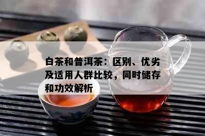 白茶和普洱茶：区别、优劣及适用人群比较，同时储存和功效解析