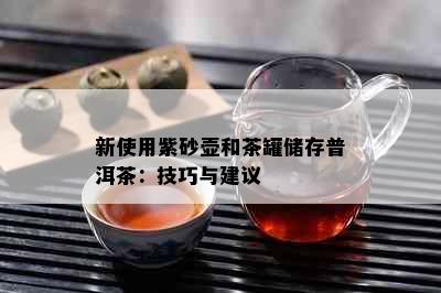 新使用紫砂壶和茶罐储存普洱茶：技巧与建议