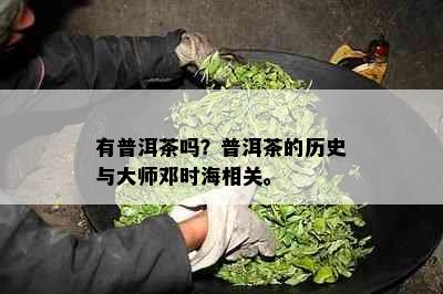 有普洱茶吗？普洱茶的历史与大师邓时海相关。