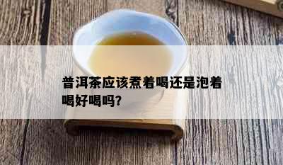 普洱茶应该煮着喝还是泡着喝好喝吗？