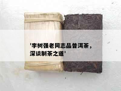 '李树强老同志品普洱茶，深谈制茶之道'