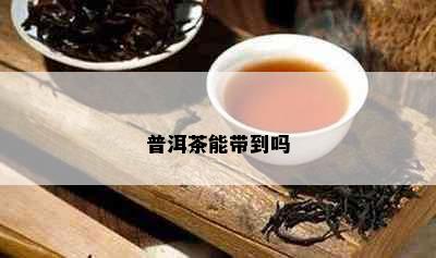 普洱茶能带到吗