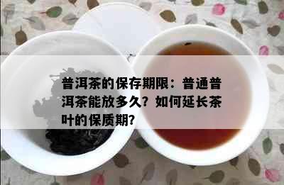 普洱茶的保存期限：普通普洱茶能放多久？如何延长茶叶的保质期？