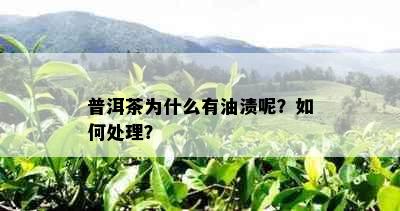 普洱茶为什么有油渍呢？如何处理？