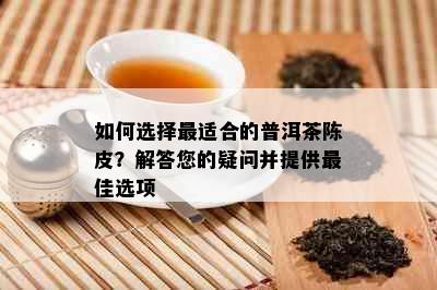 如何选择最适合的普洱茶陈皮？解答您的疑问并提供更佳选项