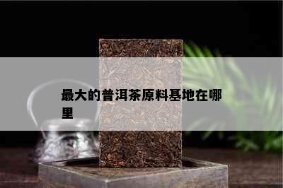 更大的普洱茶原料基地在哪里