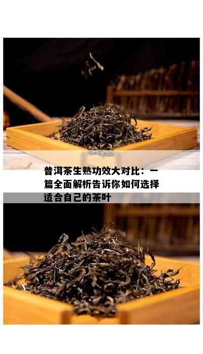 普洱茶生熟功效大对比：一篇全面解析告诉你如何选择适合自己的茶叶