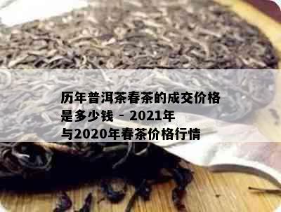 历年普洱茶春茶的成交价格是多少钱 - 2021年与2020年春茶价格行情