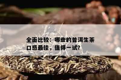 全面比较：哪些的普洱生茶口感更佳，值得一试？