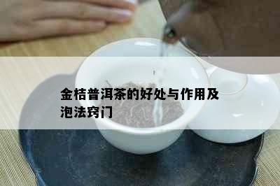 金桔普洱茶的好处与作用及泡法窍门