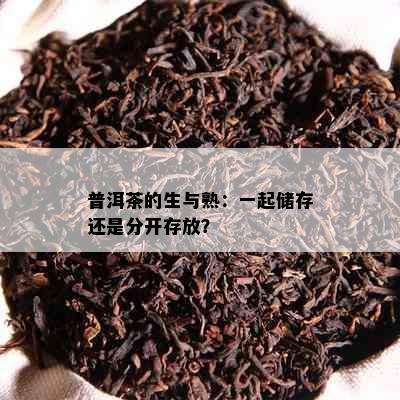 普洱茶的生与熟：一起储存还是分开存放？