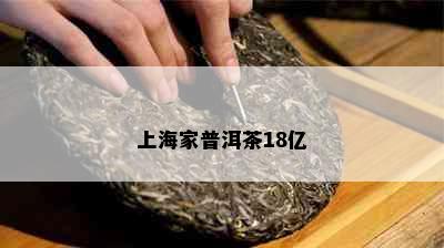 上海家普洱茶18亿