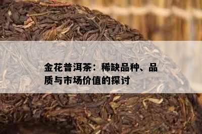 金花普洱茶：稀缺品种、品质与市场价值的探讨