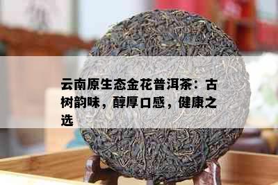 云南原生态金花普洱茶：古树韵味，醇厚口感，健康之选