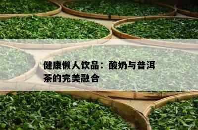 健康懒人饮品：酸奶与普洱茶的完美融合