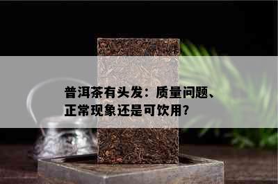 普洱茶有头发：质量问题、正常现象还是可饮用？