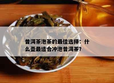 普洱茶泡茶的更佳选择：什么壶最适合冲泡普洱茶？