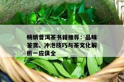 畅销普洱茶书籍推荐：品味鉴赏、冲泡技巧与茶文化解析一应俱全