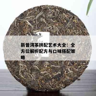 新普洱茶拼配艺术大全：全方位解析配方与口味搭配策略