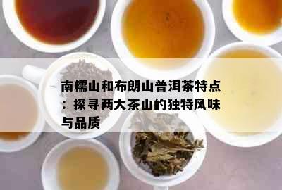 南糯山和布朗山普洱茶特点：探寻两大茶山的独特风味与品质