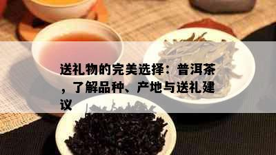 送礼物的完美选择：普洱茶，了解品种、产地与送礼建议