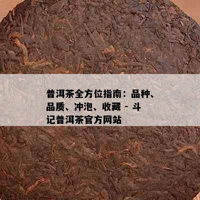 普洱茶全方位指南：品种、品质、冲泡、收藏 - 斗记普洱茶官方网站