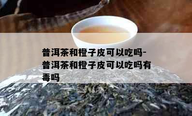 普洱茶和橙子皮可以吃吗-普洱茶和橙子皮可以吃吗有吗