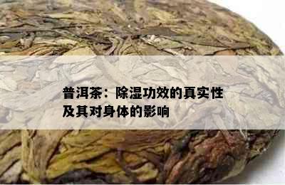 普洱茶：除湿功效的真实性及其对身体的影响