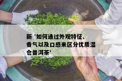 新 '如何通过外观特征、香气以及口感来区分优质湿仓普洱茶'