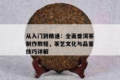 从入门到精通：全面普洱茶制作教程，茶艺文化与品鉴技巧详解