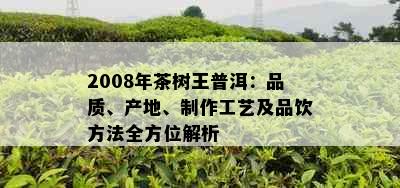 2008年茶树王普洱：品质、产地、制作工艺及品饮方法全方位解析