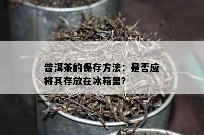 普洱茶的保存方法：是否应将其存放在冰箱里？