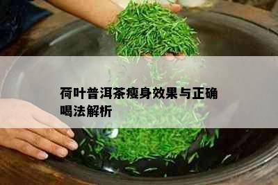 荷叶普洱茶瘦身效果与正确喝法解析